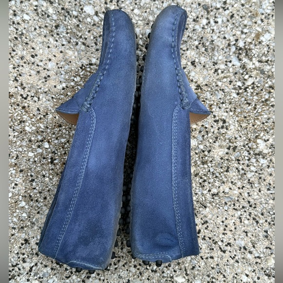 Tod's Blue Suede Gommino driving Loafers - Picture 6 of 14
